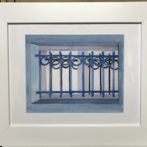 Window Grill: Barbatre, France; Universal Wrought Iron Pattern by Barnlady