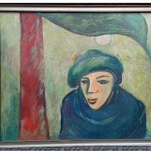 Figure under a tree by Karel Cerny