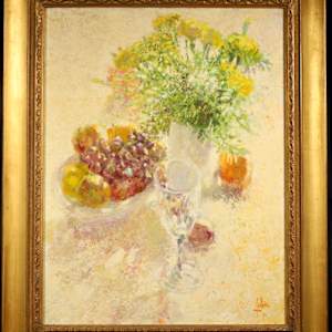 Flowers and Fruit by Louis Fabien