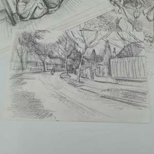 Signed Studio collection of drawings by Richard Ian Bentham Walker
