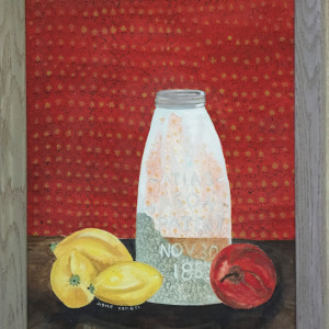 Fruit & Bottle by Diane Cohen