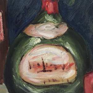 Fruit and Bottles by Clifford Holmes 