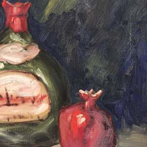Fruit and Bottles by Clifford Holmes 