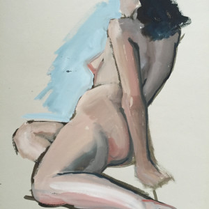 Leaning Back by Jerry & Ruth Opper Estate 