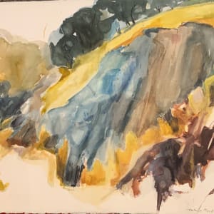 Double Sided AbEx Landscape 2 by Thelma Corbin Moody 