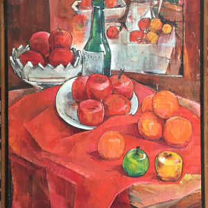 Earl Pierce Mid Century Cubist Still Life by Earl Pierce