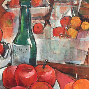 Earl Pierce Mid Century Cubist Still Life by Earl Pierce 