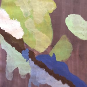 Mid Century Abex Gouache Painting Henry Woon 2 by Henry Woon 