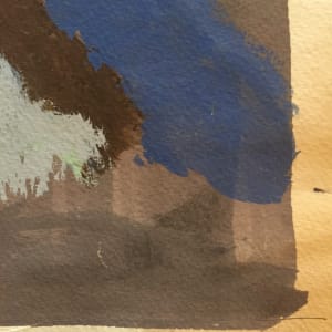 Mid Century Abex Gouache Painting Henry Woon 2 by Henry Woon 