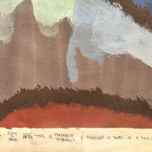 Mid Century Abex Gouache Painting Henry Woon 2 by Henry Woon 