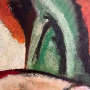 1940s "Nude on Green Blanket" CA Accomplished Female Artist by Dorothy Sovinsky Kaufman 