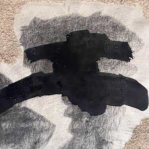 1958 Mixed Media Abstract Collage "#2" by James Spencer Russell 