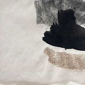 1958 Mixed Media Abstract Collage "#2" by James Spencer Russell 