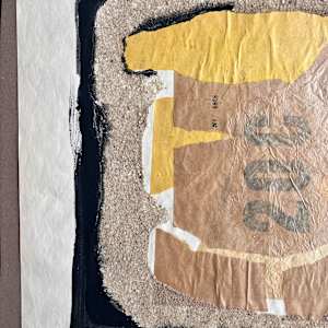 1958 Mixed Media Abstract Collage "#3" by James Spencer Russell 