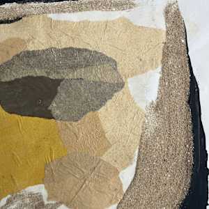 1958 Mixed Media Abstract Collage "#4" by James Spencer Russell 