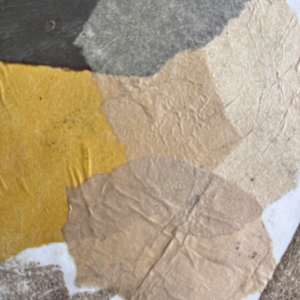 1958 Mixed Media Abstract Collage "#4" by James Spencer Russell 