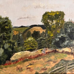 1950s "Country Landscape" Painting by Unknown 