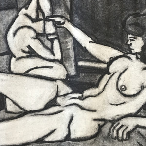 Nude on Mattress by Fredrick Reichman