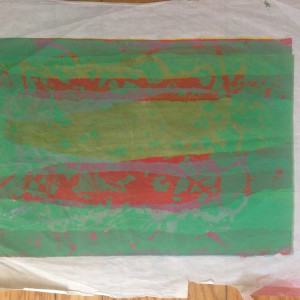 Green Abstract by Estelle Levin Siegelaub