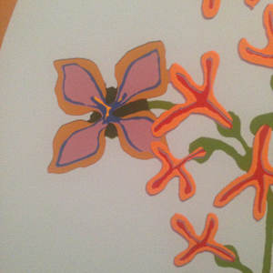 Floral Seventies Silkscreen by Pat Helmuth 