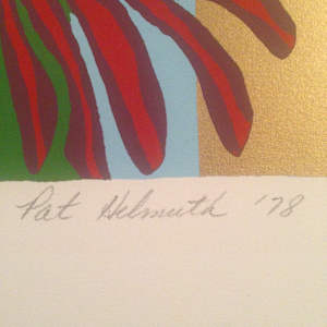 Floral Seventies Silkscreen by Pat Helmuth 