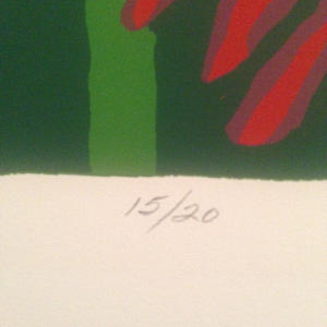 Floral Seventies Silkscreen by Pat Helmuth 