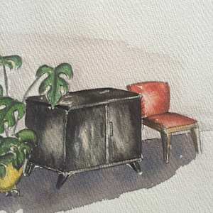 Chair and Console by Kathleen Williams 