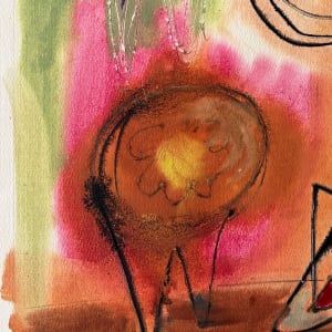 John Grillo 1947 Surrealist Gouache, Ink and Pencil Abstract by John Grillo 