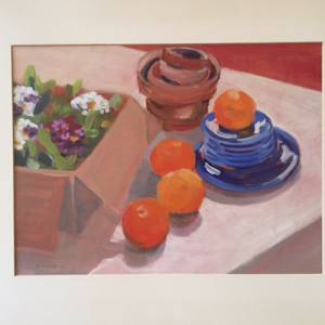 Still Life with Oranges by D. Morrison 