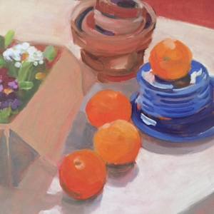 Still Life with Oranges by D. Morrison 