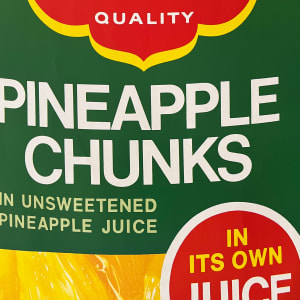 1960s Original Lithograph Del Monte "Pineapple Chunks I" by Unknown 