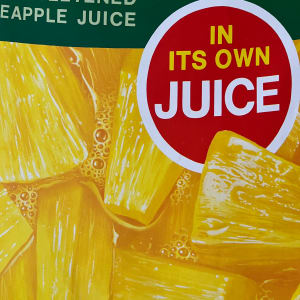 1960s Original Lithograph Del Monte "Pineapple Chunks I" by Unknown 