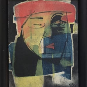 Nico Vandenheuvel c. 1950's-60's, Cubist Oil Portrait by Nico Vandenheuvel 