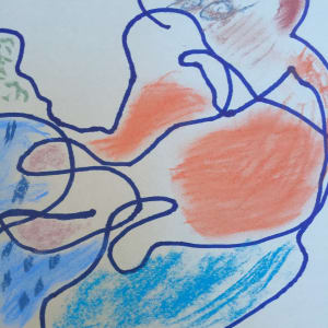 Abstract Expressionism Countour Drawing 2 1950s 