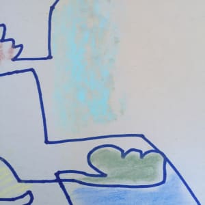 Abstract Expressionism Countour Drawing 3 1950s by Jerry & Ruth Opper Estate 