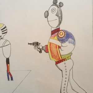 "Derrierele Miroir" by Saul Steinberg 