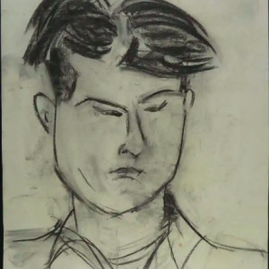 Modernist Portrait of a Man by Eve Clendenin 