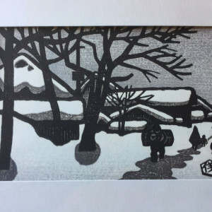 Snow Scene by Gihachiro Okuyama