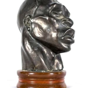 "Head of an African Man" 1945 Plaster Bust by Fred Press 