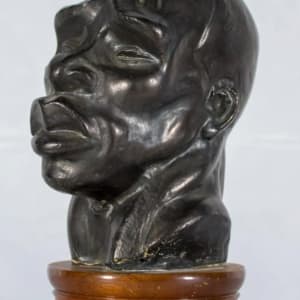 "Head of an African Man" 1945 Plaster Bust by Fred Press 
