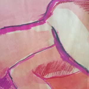 Female Nude in Pinks 2 by Arlene Risi Streich 