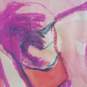 Female Nude in Pinks 2 by Arlene Risi Streich 