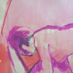 Female Nude in Pinks 2 by Arlene Risi Streich 