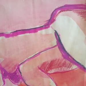 Female Nude in Pinks 2 by Arlene Risi Streich 