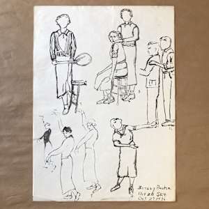 Set of 3 Figure Drawings by Betsy  Andker 