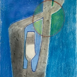 "Blue Abstract Figure" by Benoit Gilsoul