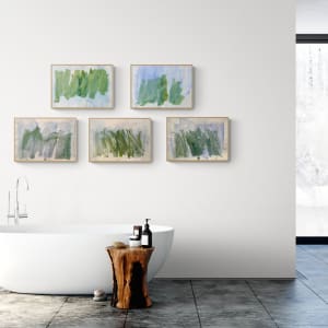 Blue Green Print part 3 by Patricia Zippin 