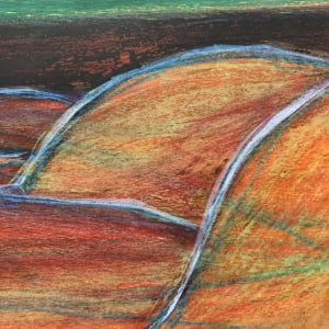 "Orange Nude Lounging" by Donald  Stacy 