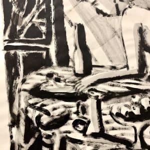 "Nude in Kitchen" by Donald  Stacy 