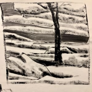 "Landscape with Boulder" by Donald  Stacy 